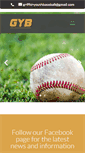 Mobile Screenshot of griffithyouthbaseball.org